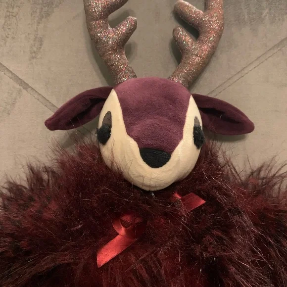 Jellycat Viola Reindeer Burgundy Plush Toy - Picture 2 of 13